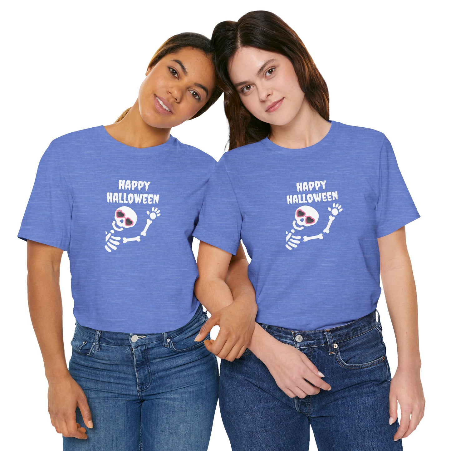 Skeleton Happy Halloween Women's Halloween Tee