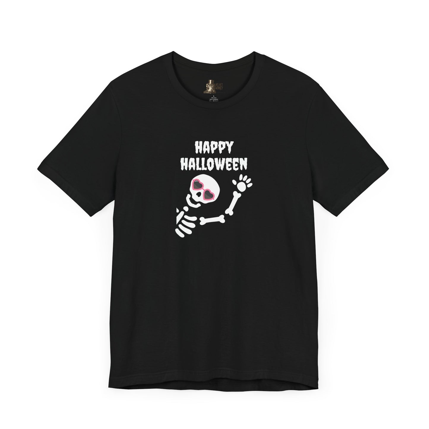 Skeleton Happy Halloween Women's Halloween Tee