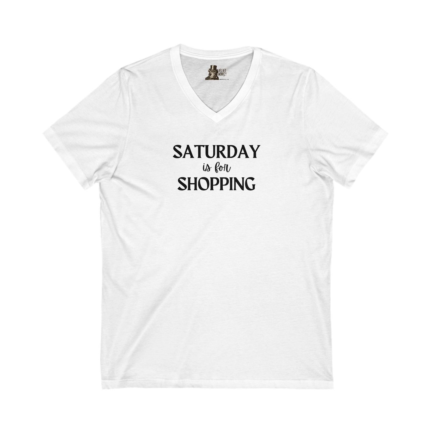 Saturday is for Shopping Women's V-Neck Tee