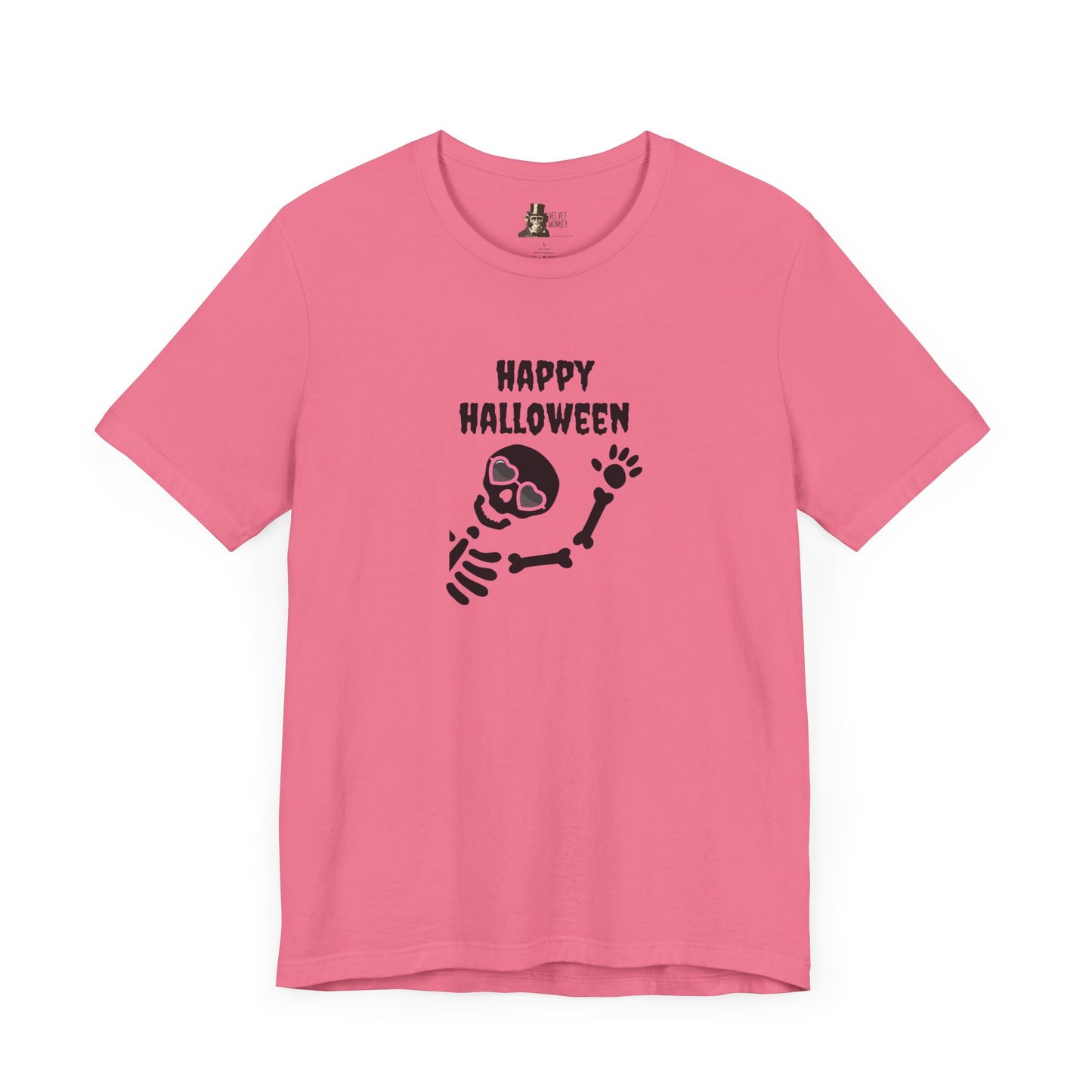 Skeleton Happy Halloween Women's Halloween Tee