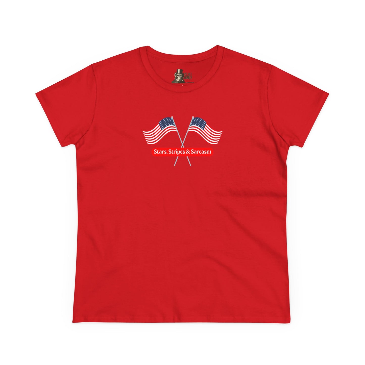 Stars, Stripes & Sarcasm Women’s 4th of July Cotton Tee