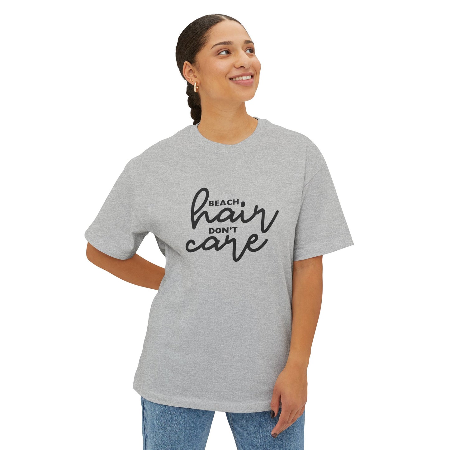 Beach Hair Don't Care Women's Oversized Boxy Tee