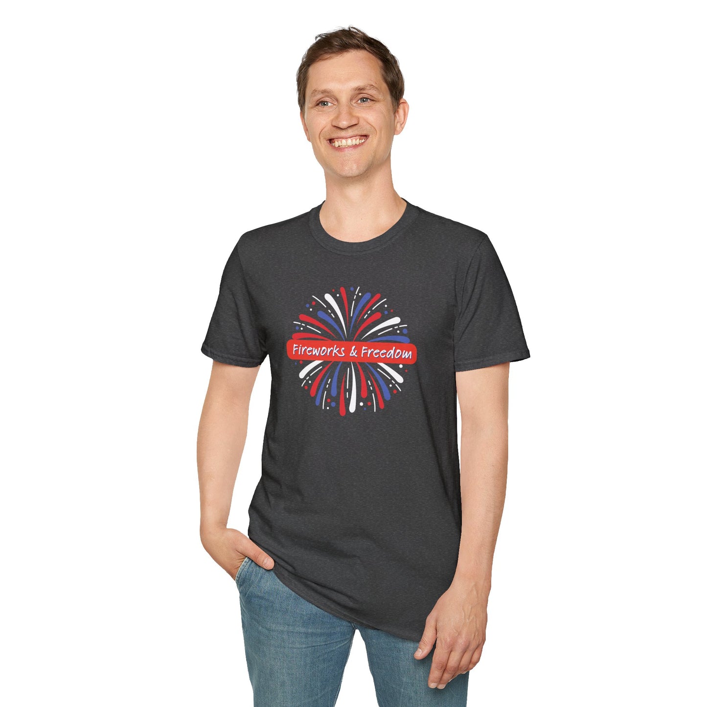 Fireworks & Freedom Men's Softstyle T-Shirt