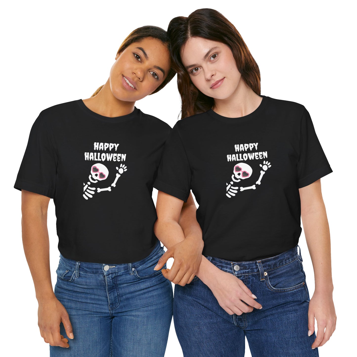 Skeleton Happy Halloween Women's Halloween Tee