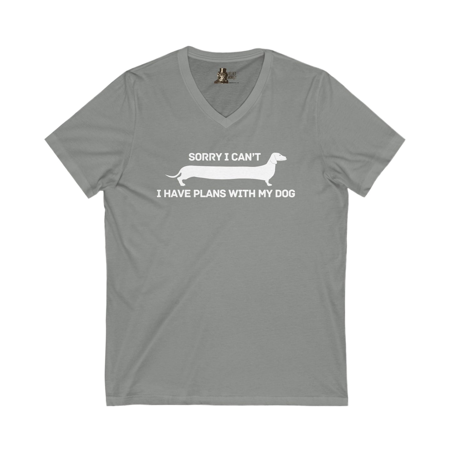 Sorry I Can't, I Have Plans With My Dog Women's V-Neck Tee