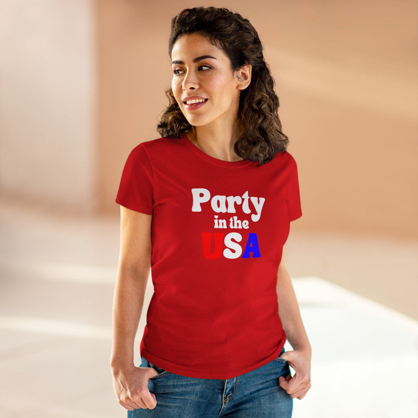 Party in the USA Women's Patriotic Tee