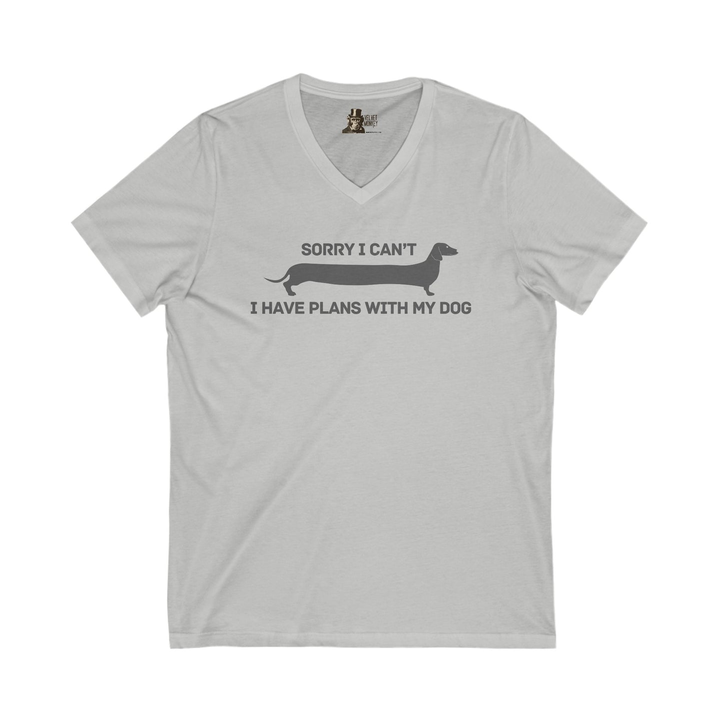 Sorry I Can't, I Have Plans With My Dog Women's V-Neck Tee