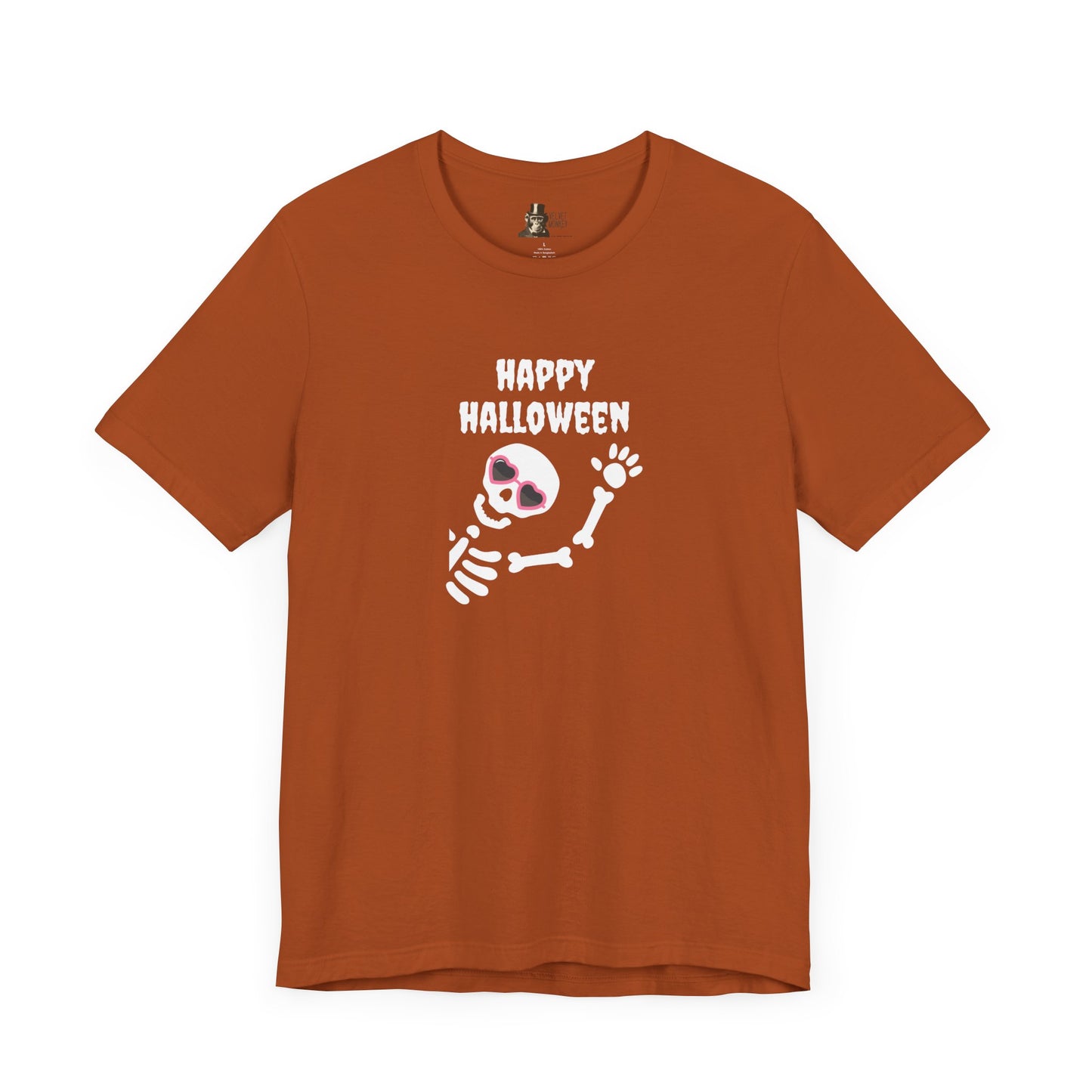 Skeleton Happy Halloween Women's Halloween Tee