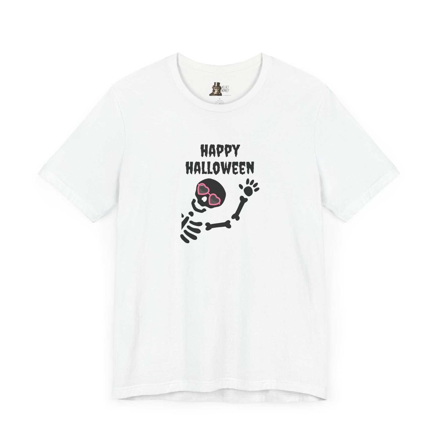 Skeleton Happy Halloween Women's Halloween Tee