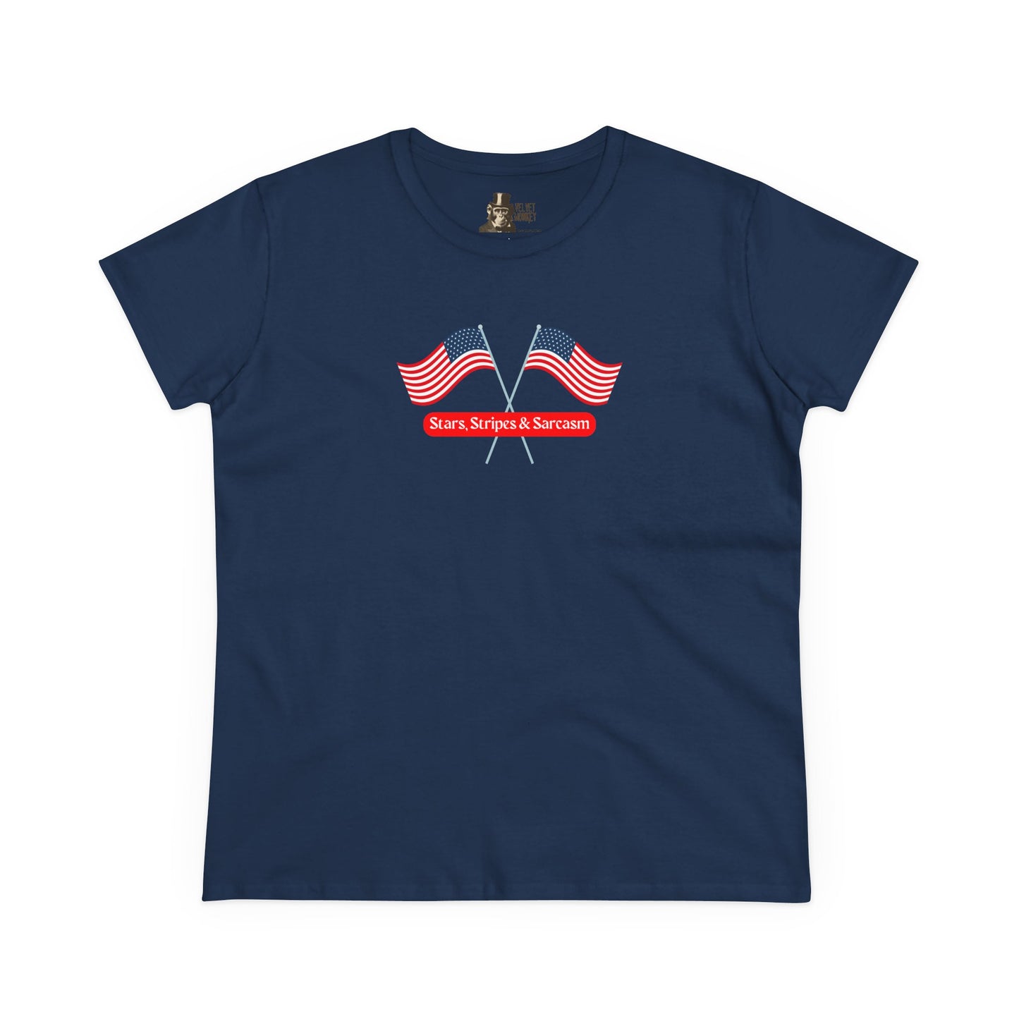Stars, Stripes & Sarcasm Women’s 4th of July Cotton Tee