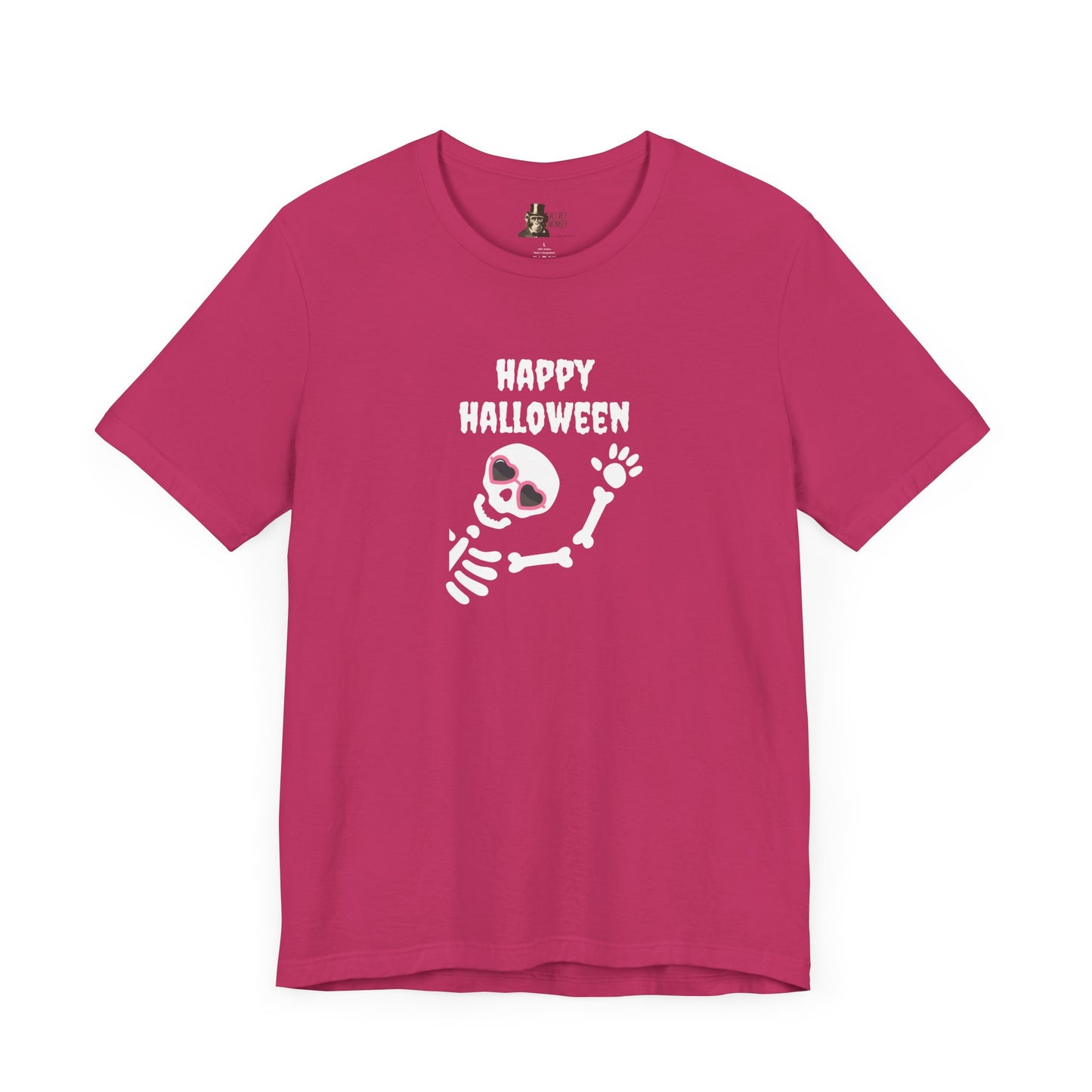 Skeleton Happy Halloween Women's Halloween Tee