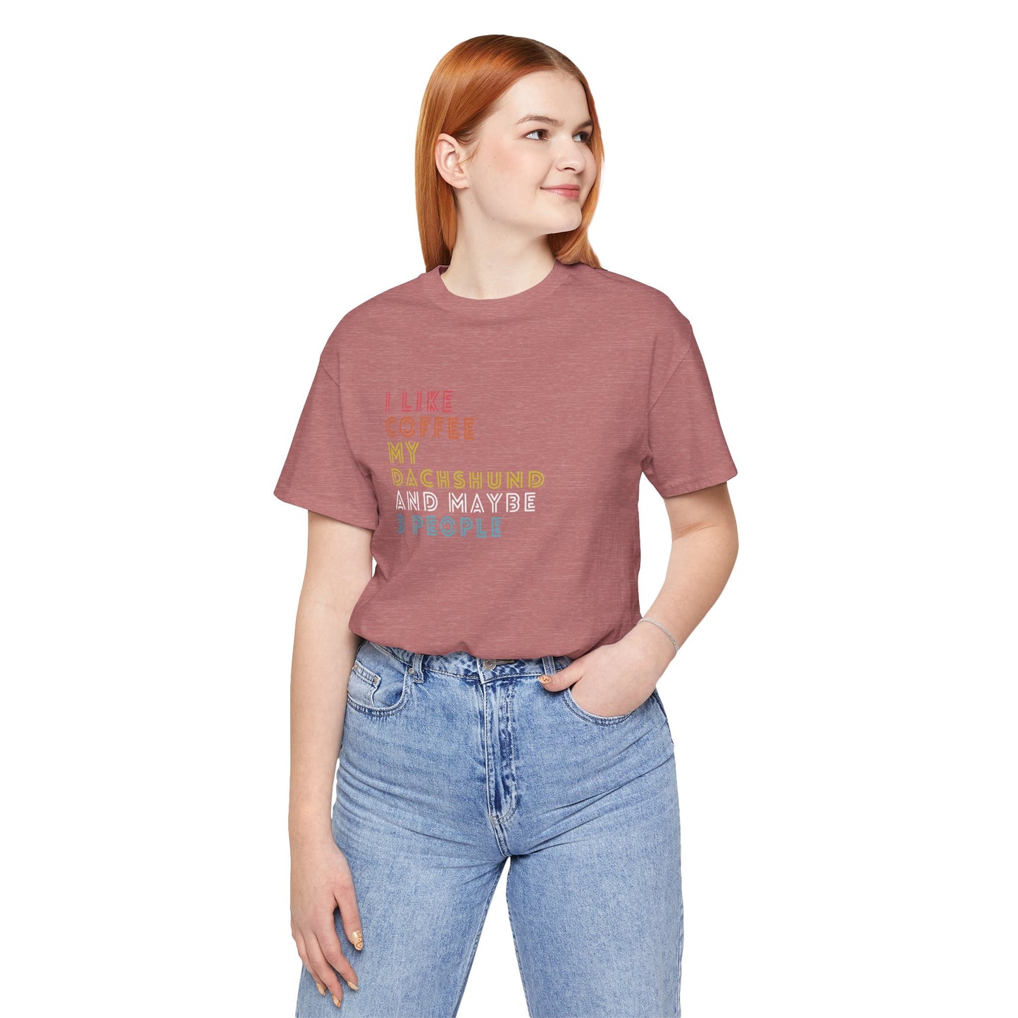 I Like Coffee My Dachshund and Maybe 3 People Women's Tee