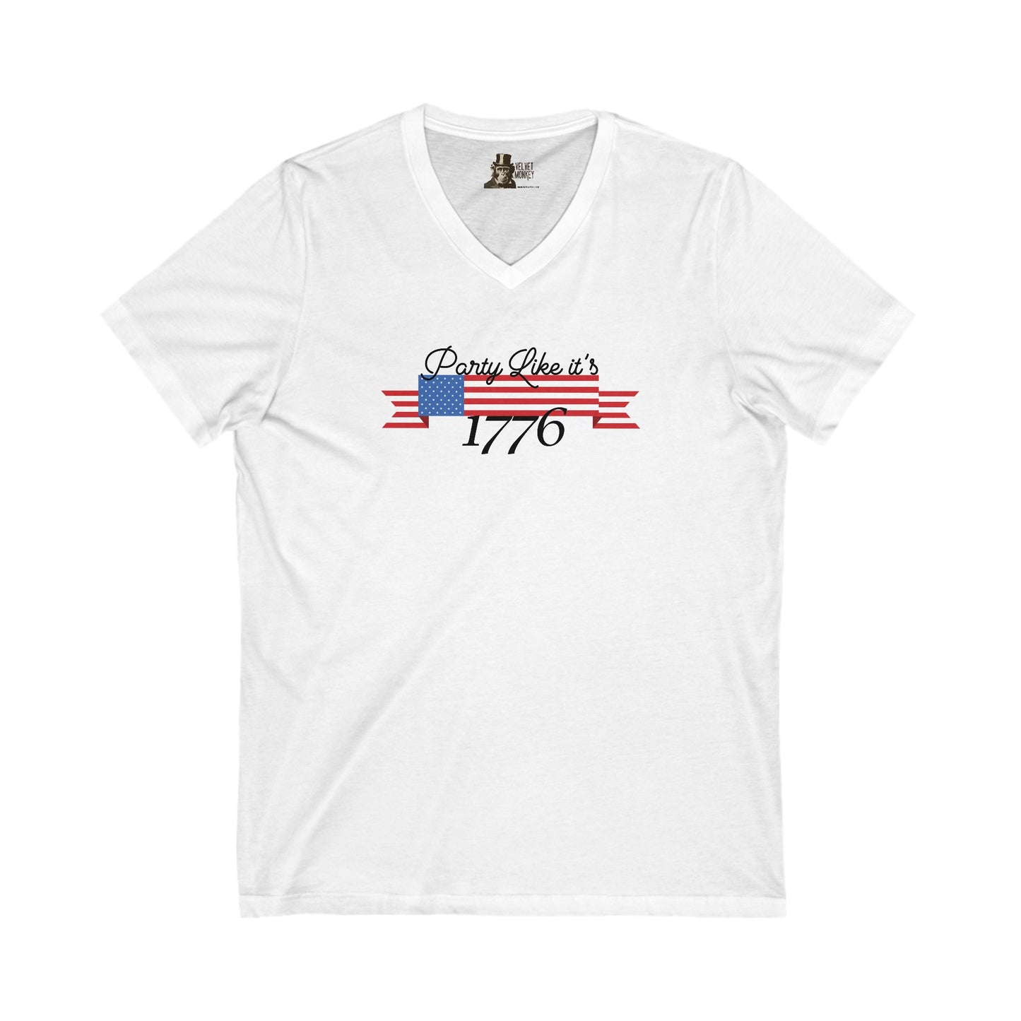 Party Like It's 1776 Women's V-Neck Tee