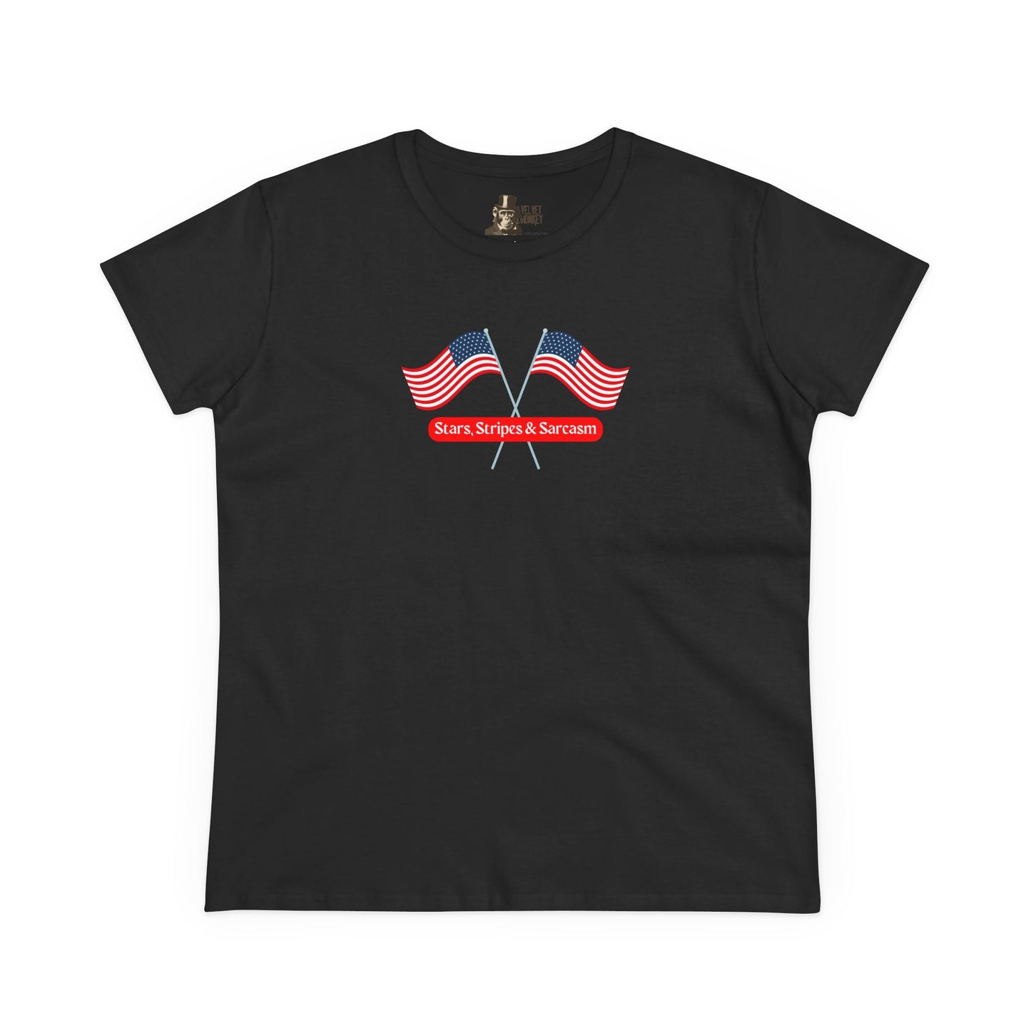 Stars, Stripes & Sarcasm Women’s 4th of July Cotton Tee