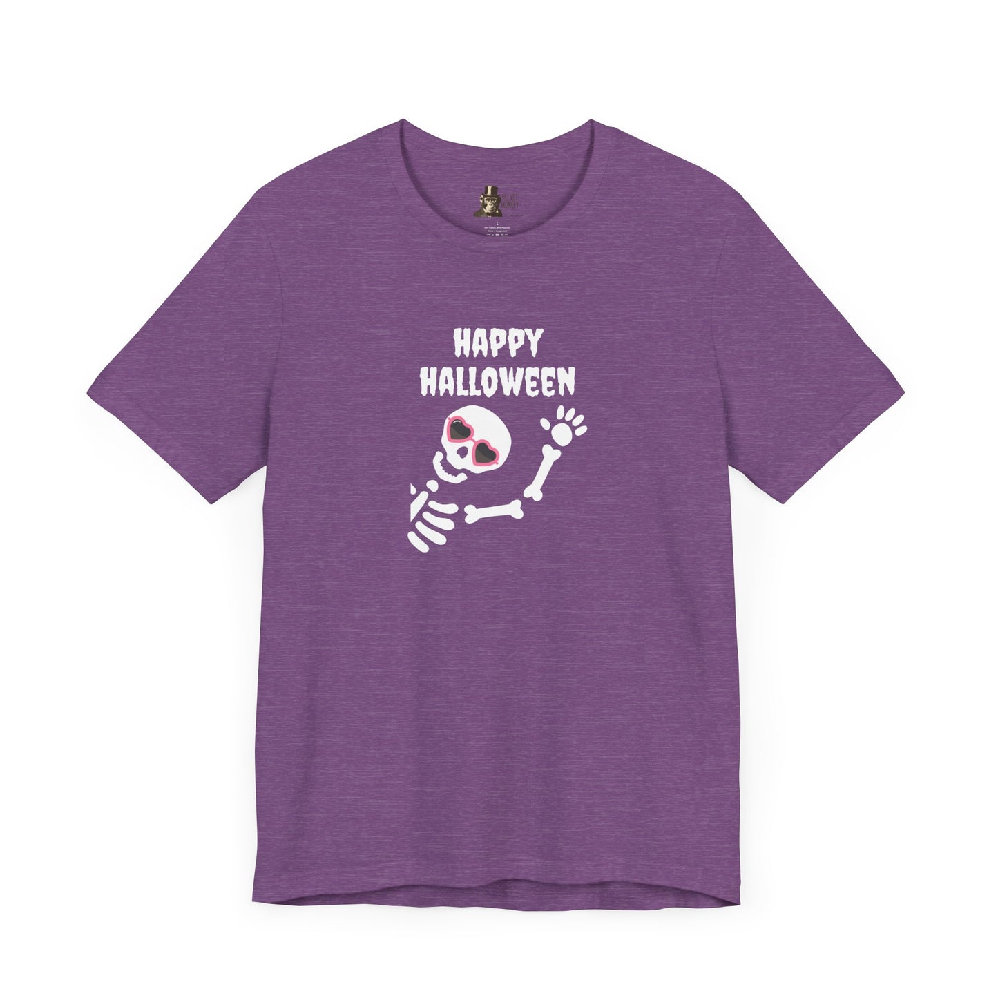 Skeleton Happy Halloween Women's Halloween Tee