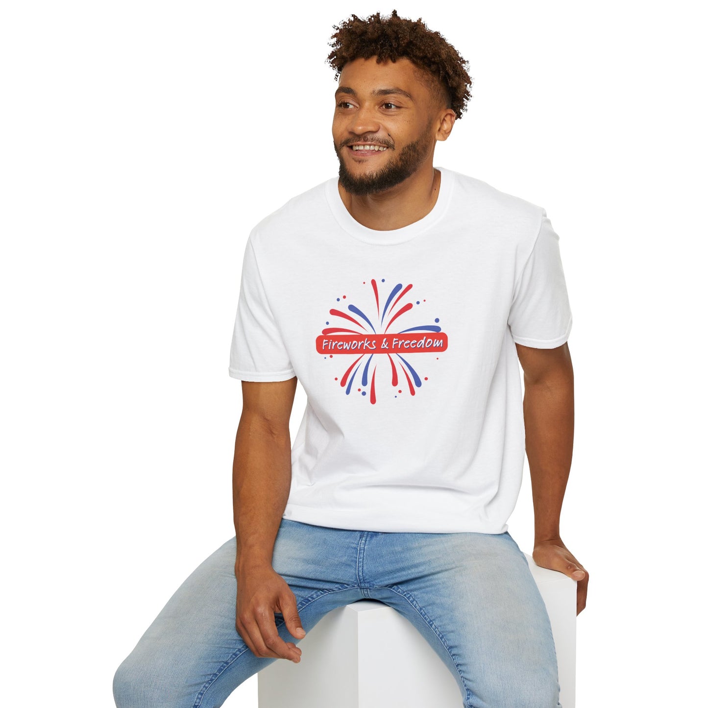 Fireworks & Freedom Men's Softstyle T-Shirt