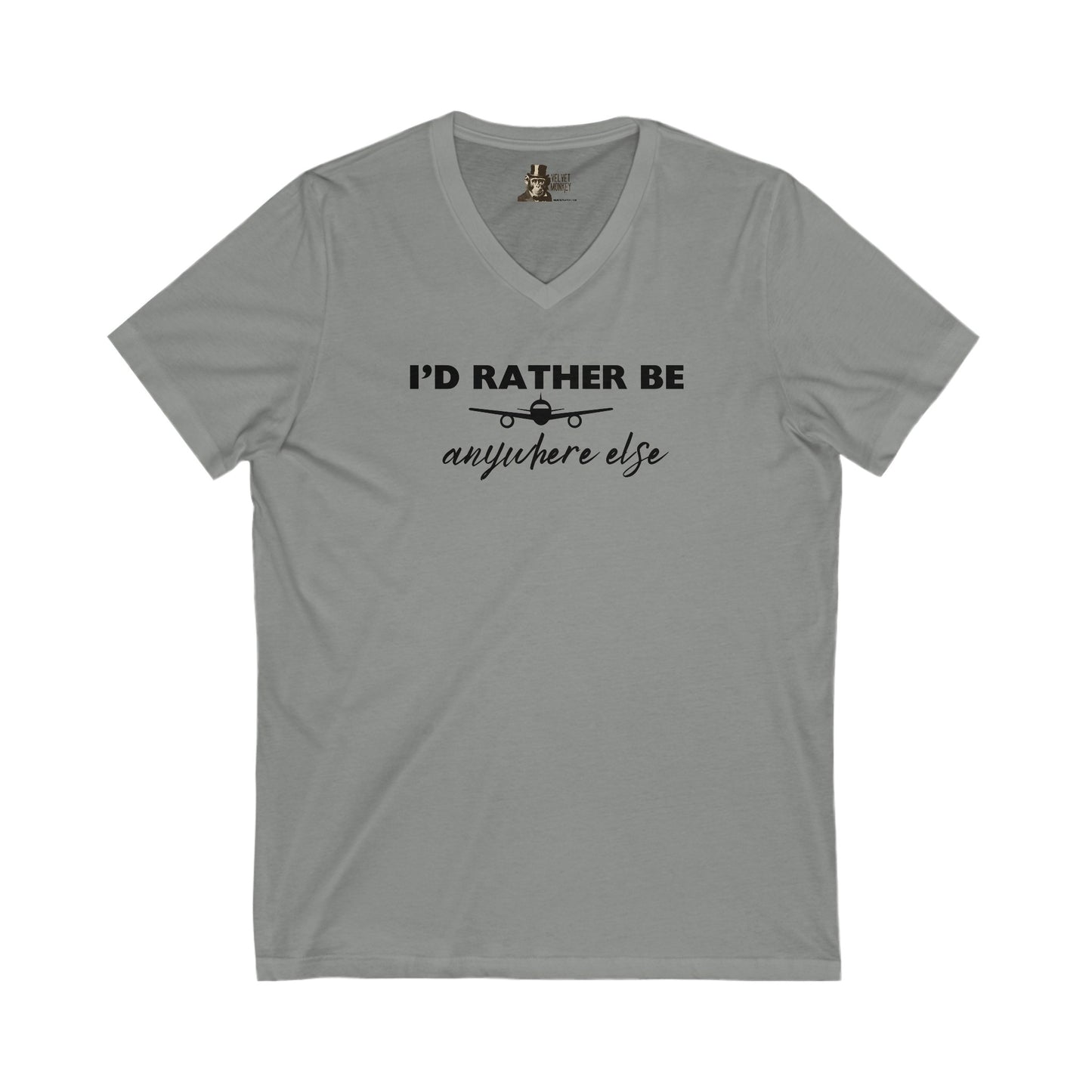 I'd Rather Be Anywhere Else Women's V-Neck Tee
