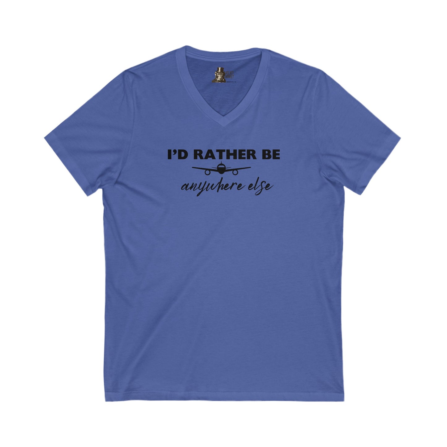 I'd Rather Be Anywhere Else Women's V-Neck Tee