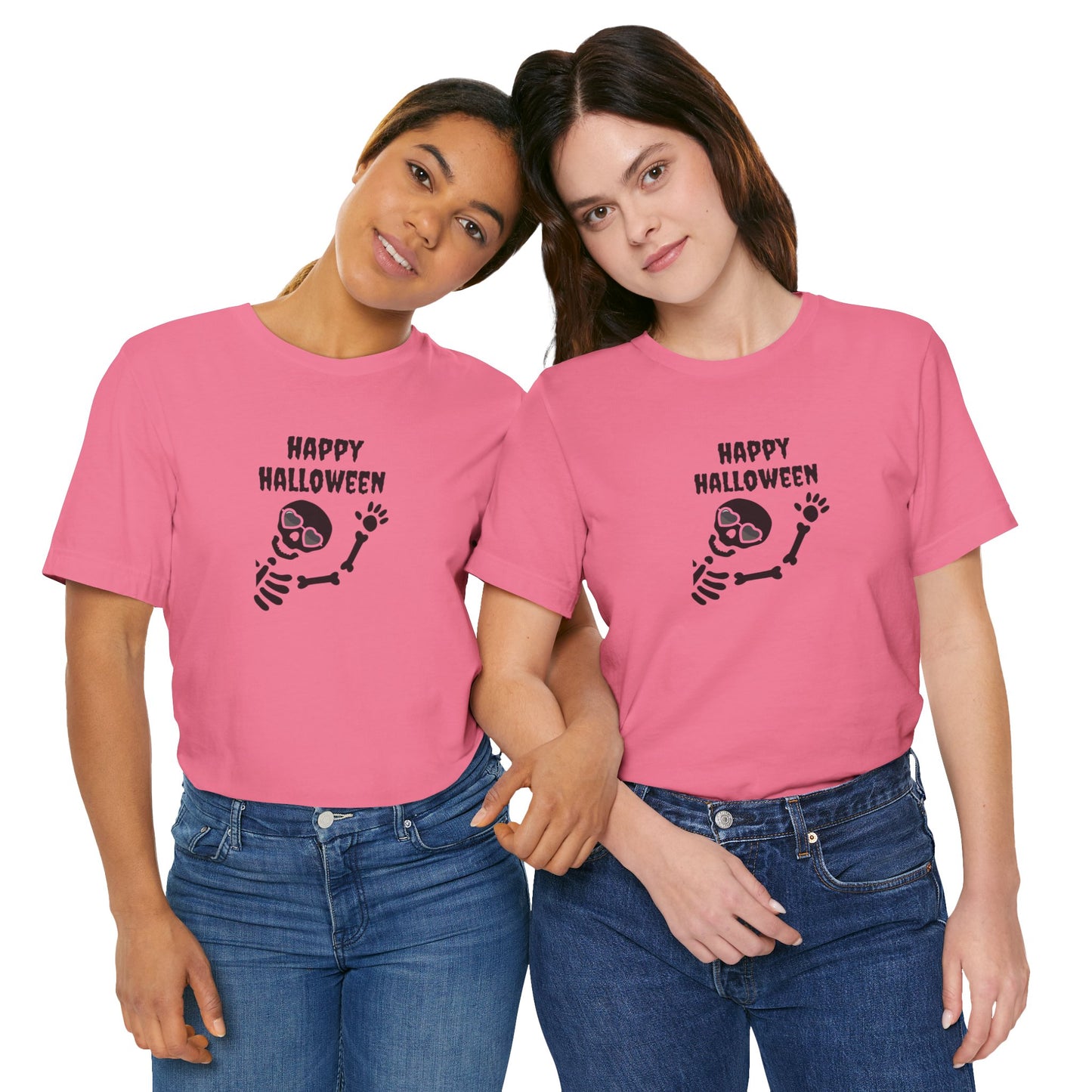 Skeleton Happy Halloween Women's Halloween Tee