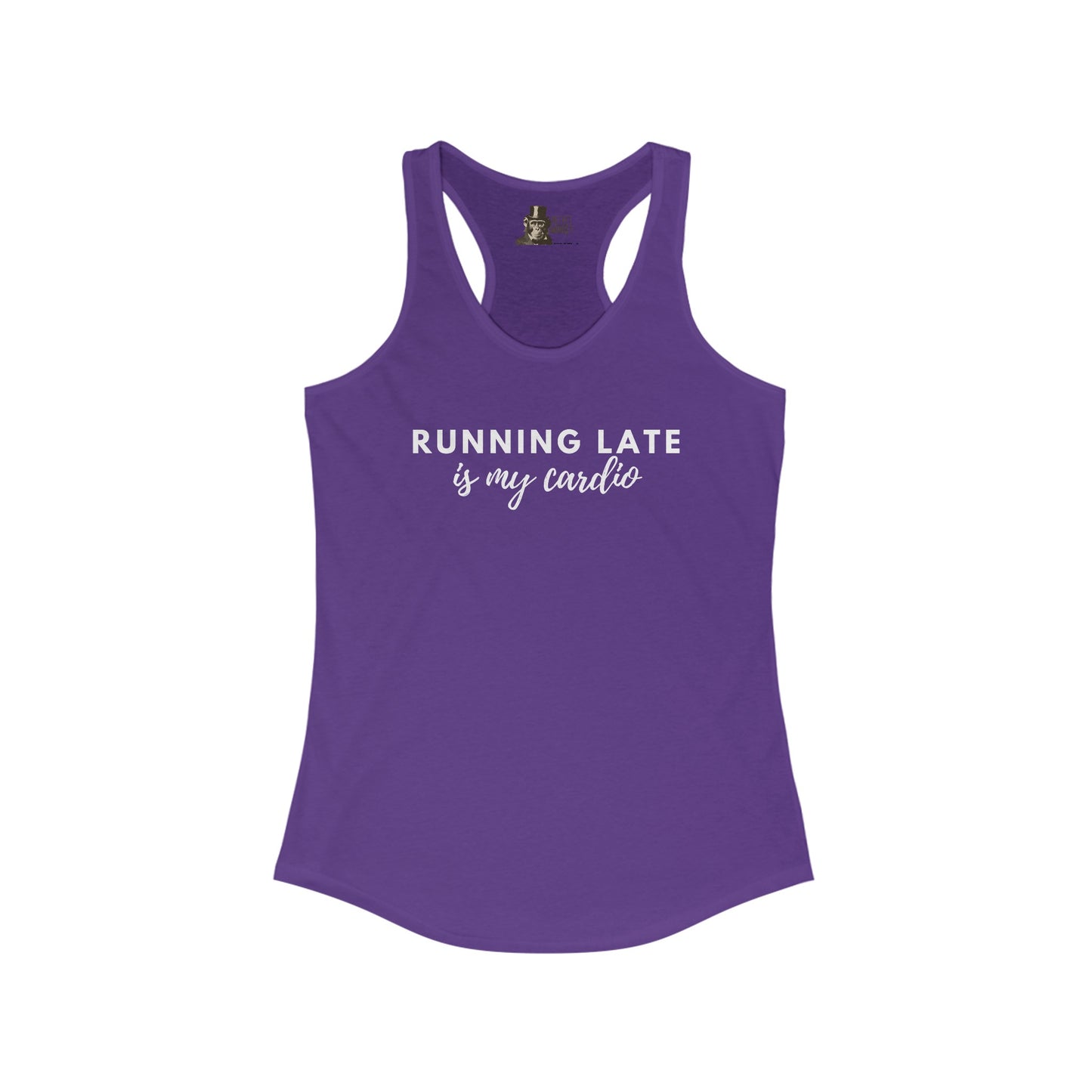 Running Late Is My Cardio Women's Racerback Tank