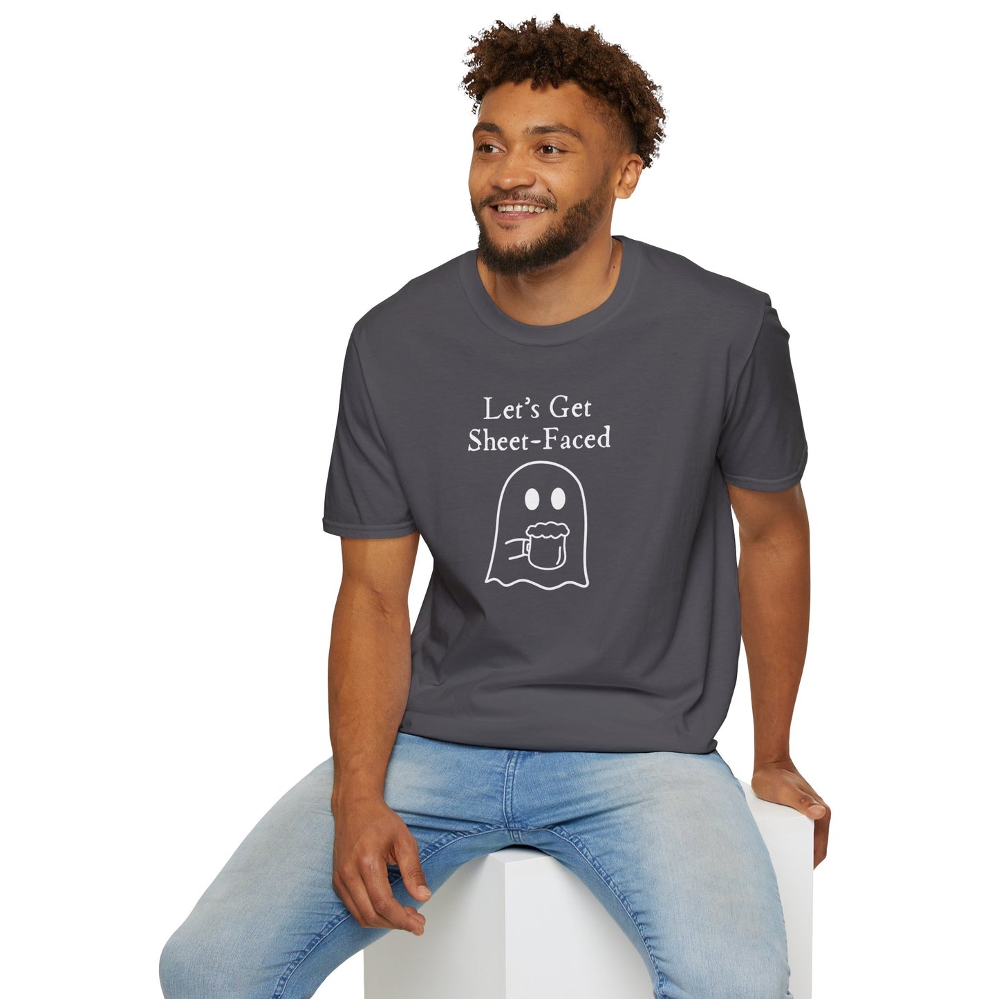 Let's Get Sheet Faced Men's Halloween T-Shirt