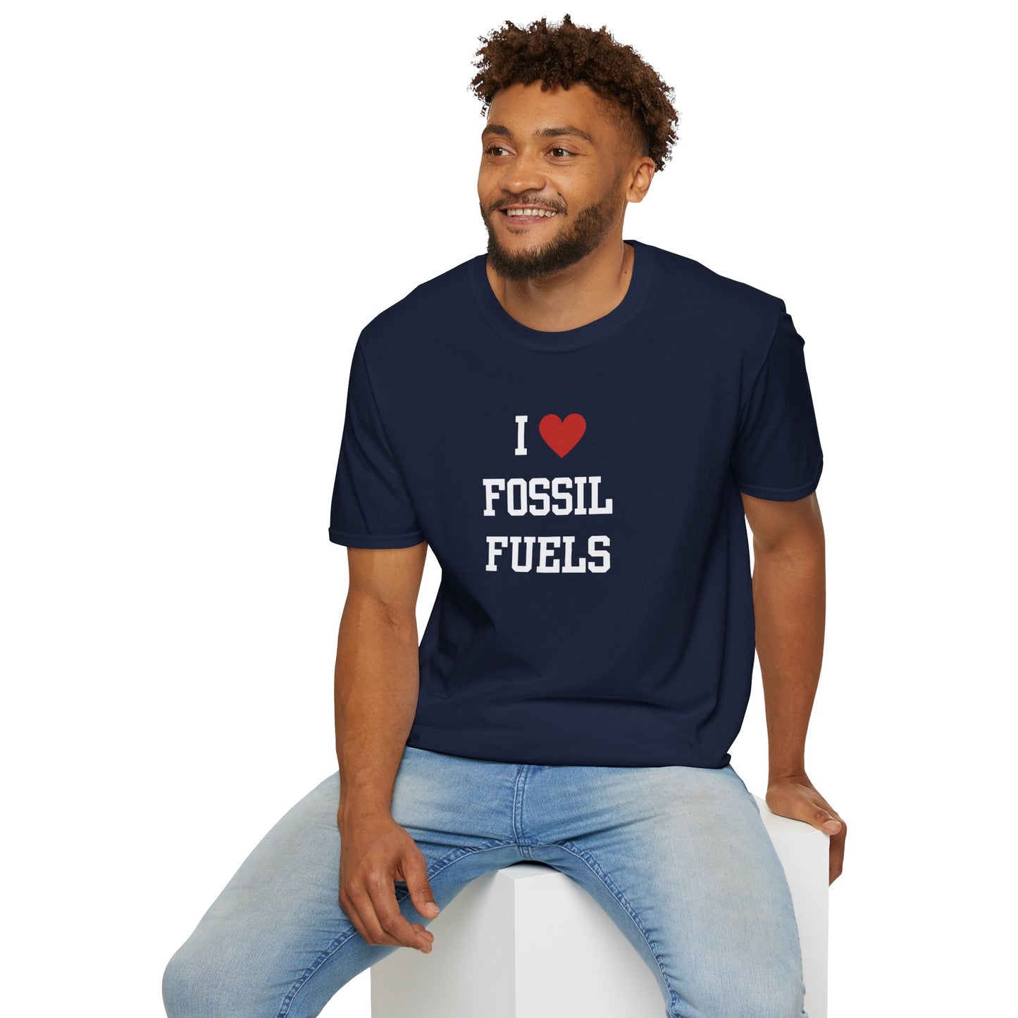 I ♥ Fossil Fuels Men's T-Shirt