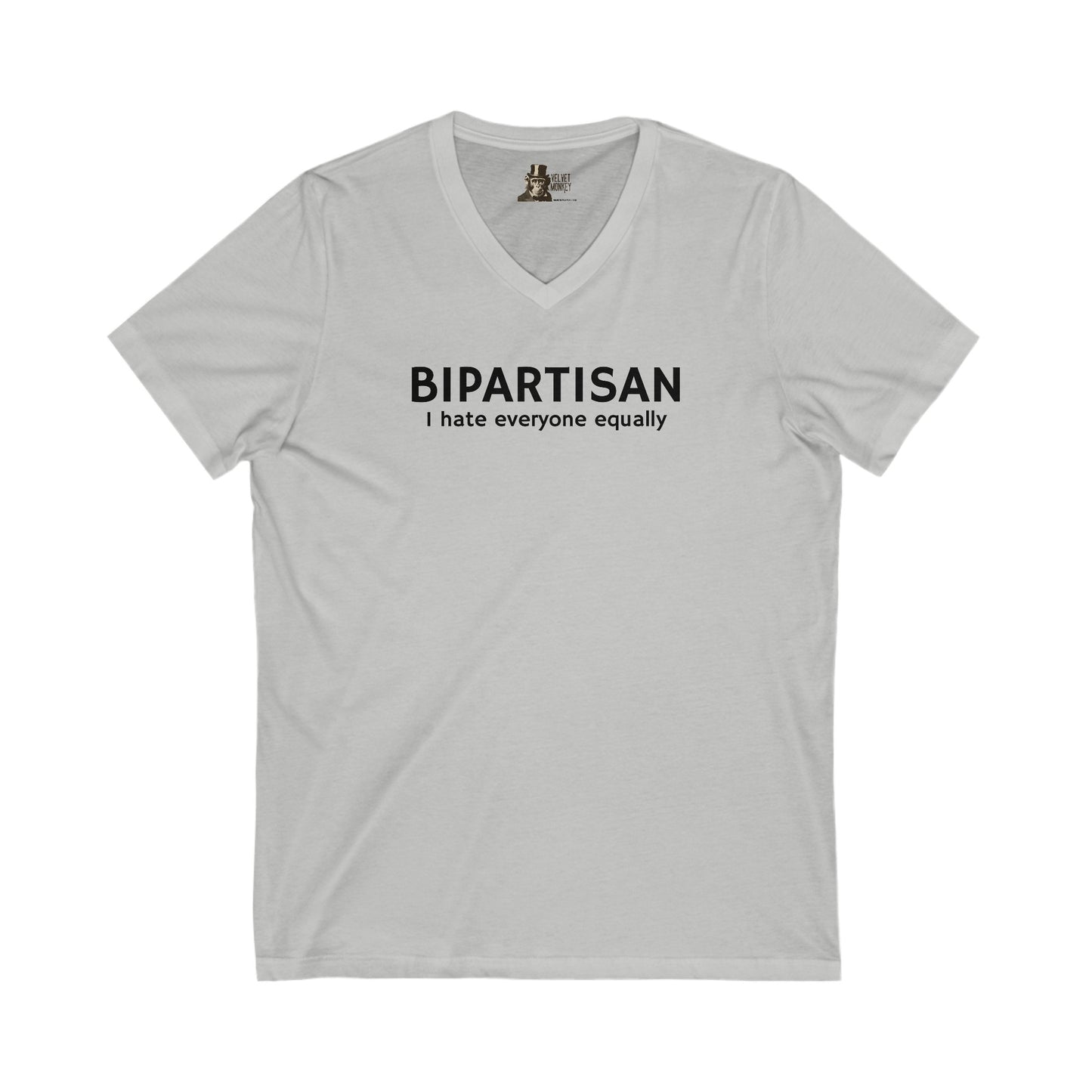 Bipartisan I Hate Everyone Equally Women's V-Neck Tee