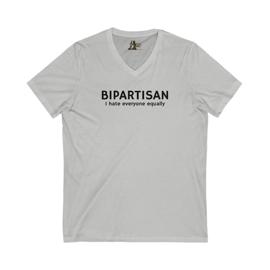 Bipartisan I Hate Everyone Equally Women's V-Neck Tee