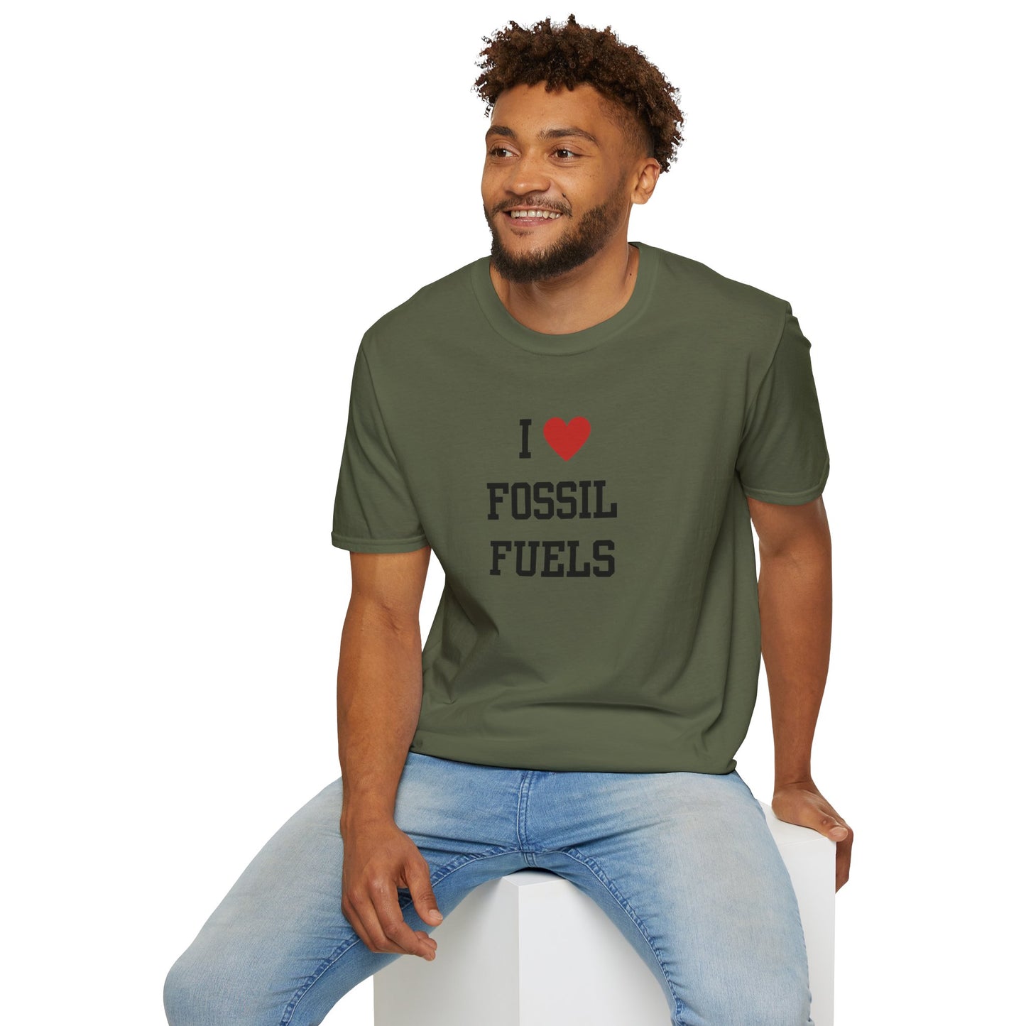 I ♥ Fossil Fuels Men's T-Shirt