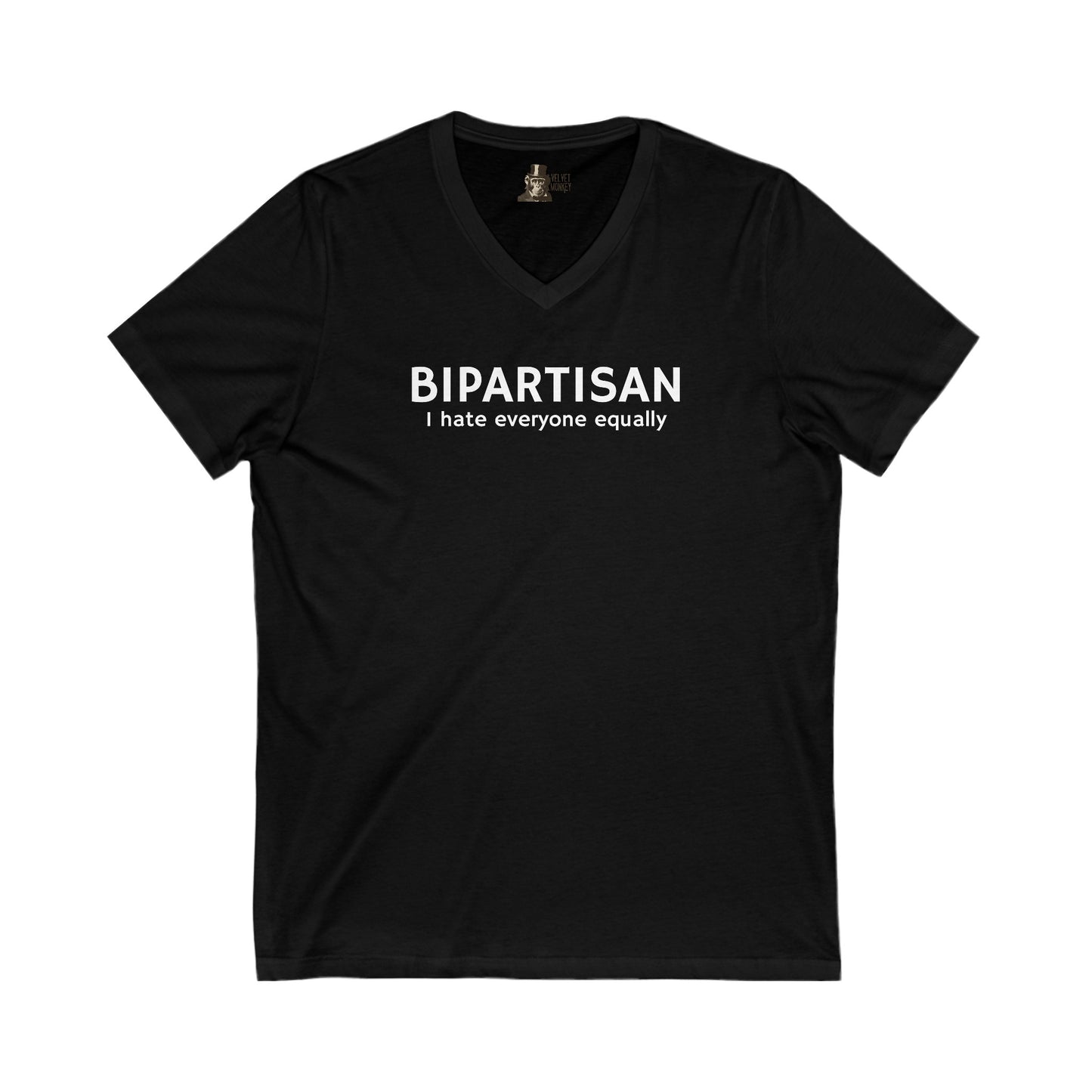 Bipartisan I Hate Everyone Equally Women's V-Neck Tee